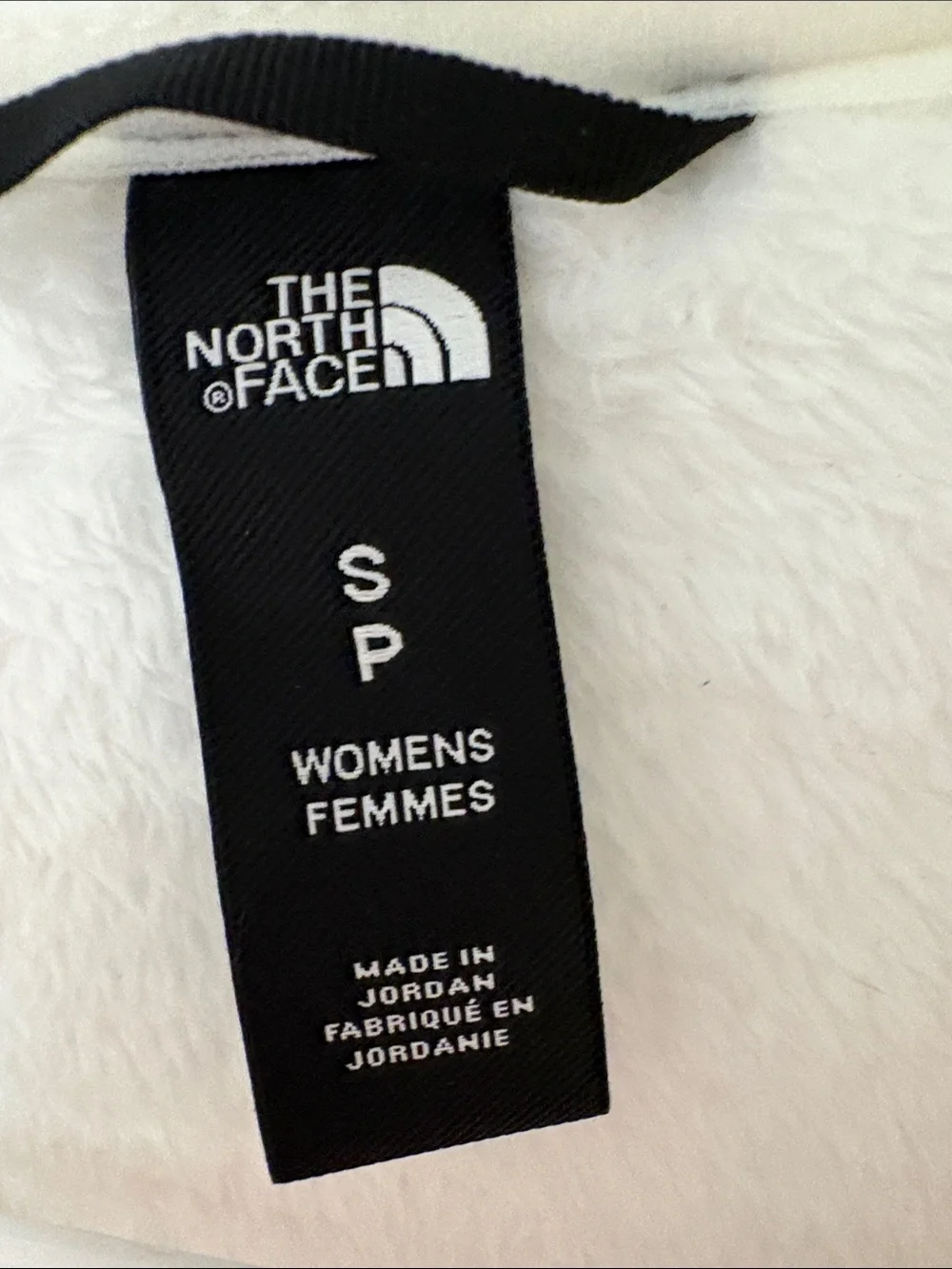 The North Face Plush Fleece Full-Zip Jacket in White/Cream - Picture 4 of 6